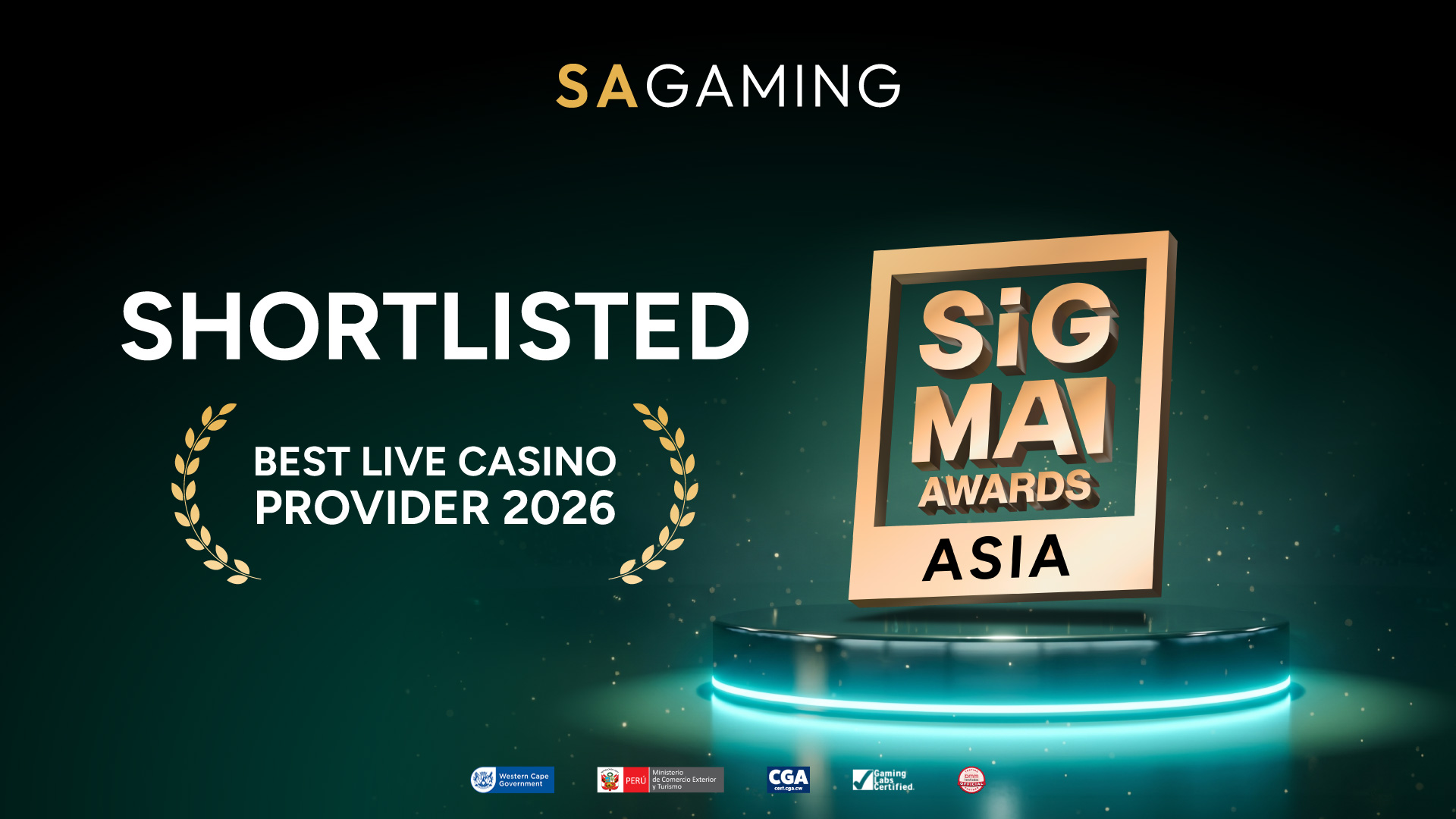 SA Gaming shortlisted for “Best Live Casino Provider 2026” at SiGMA Asia Awards
